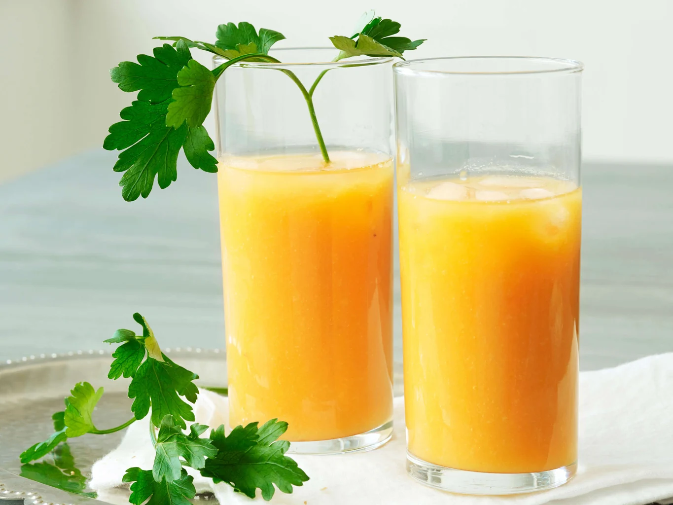 Smoothie aux carottes et à la mangue