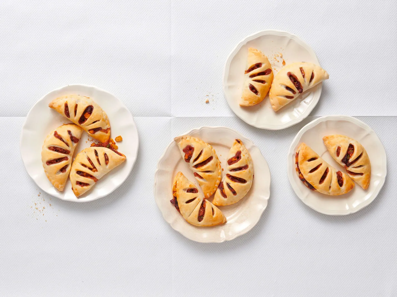 Mini-chaussons aux haricots et au maïs