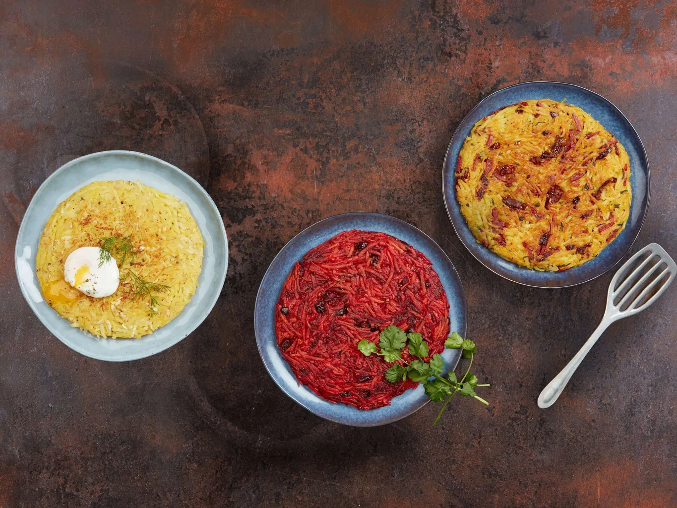Rösti in tre varianti