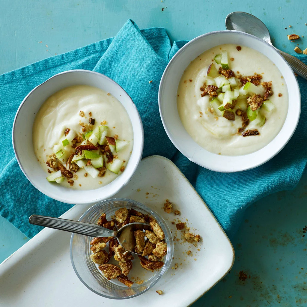 Birnencreme mit Croquant