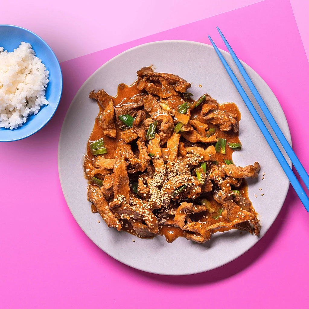 Bulgogi di manzo al sesamo