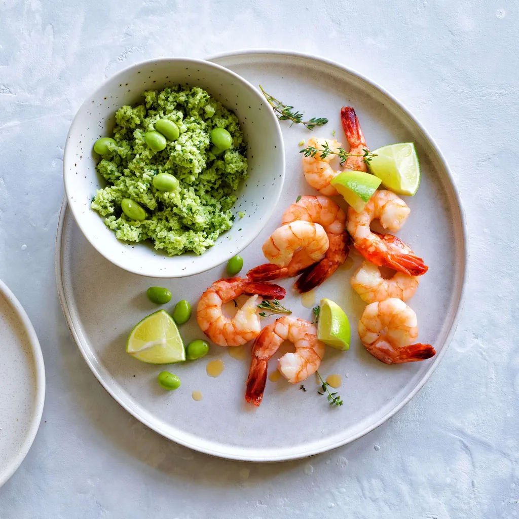 Crema di edamame ed erbe aromatiche