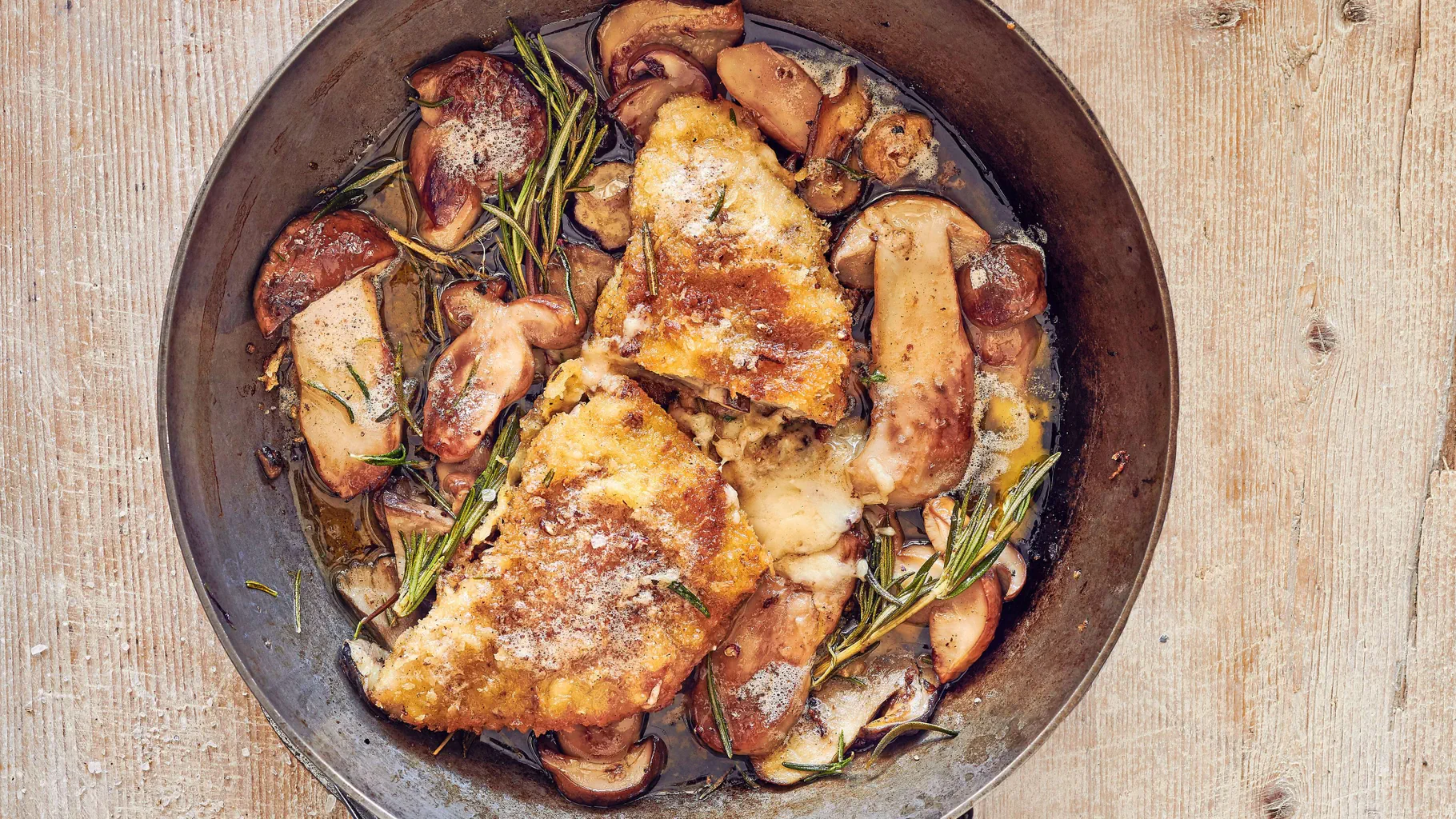Cordon-bleu aux bolets