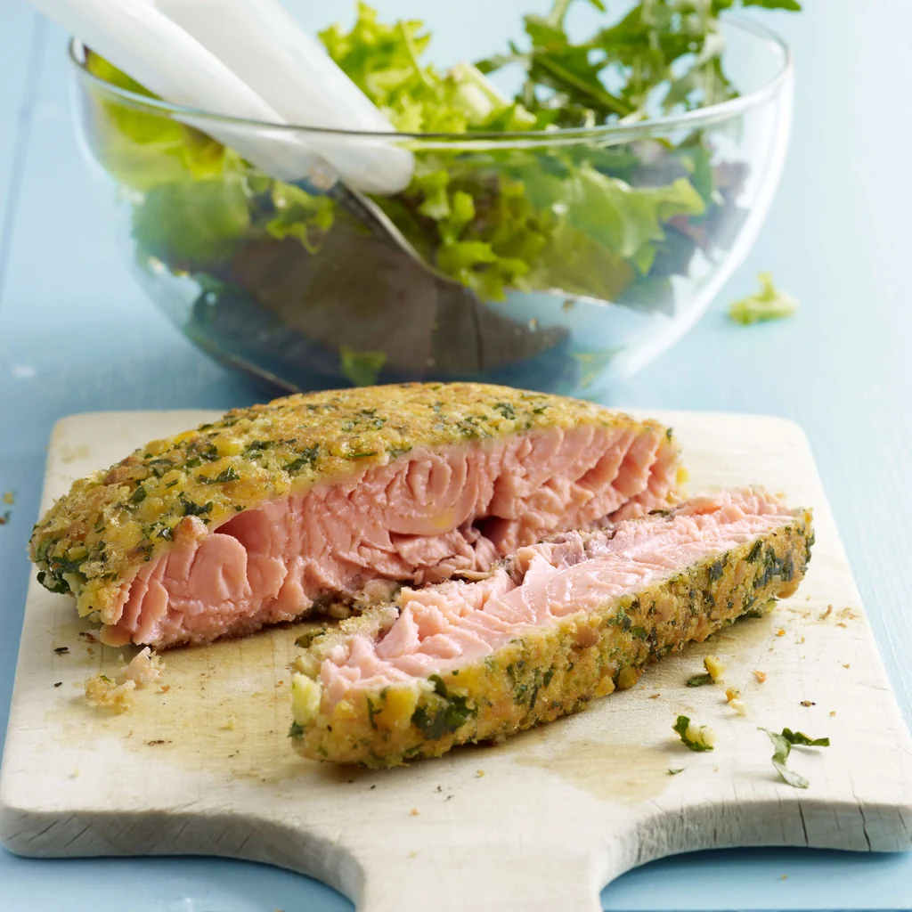 Salmone in crosta d’erbe
