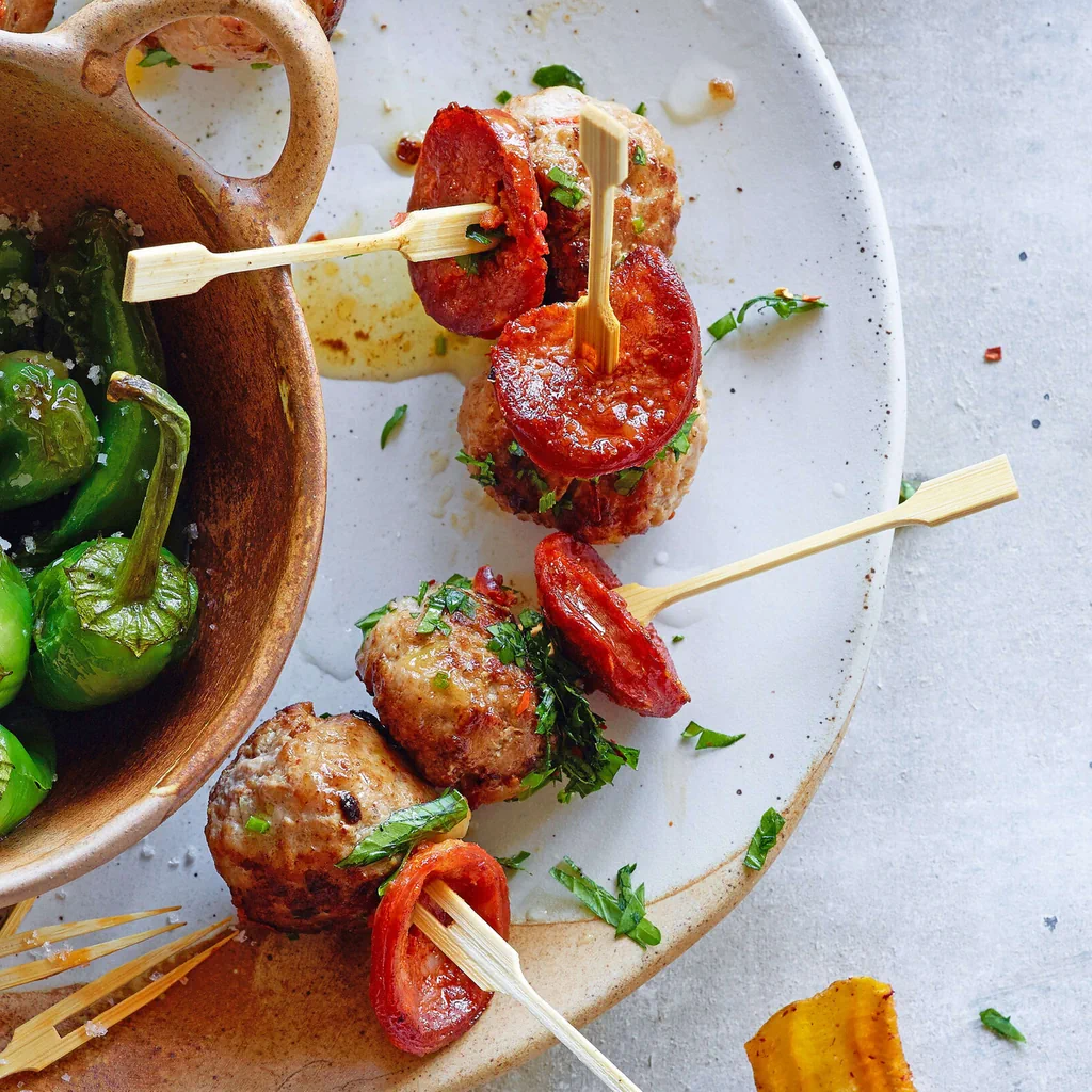 Boulettes de veau avec chorizo