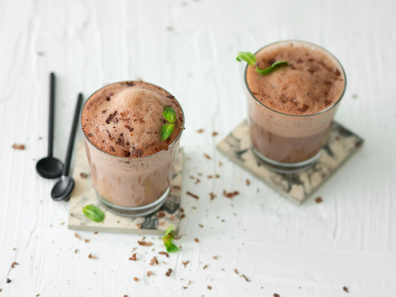 Boisson végane au chocolat