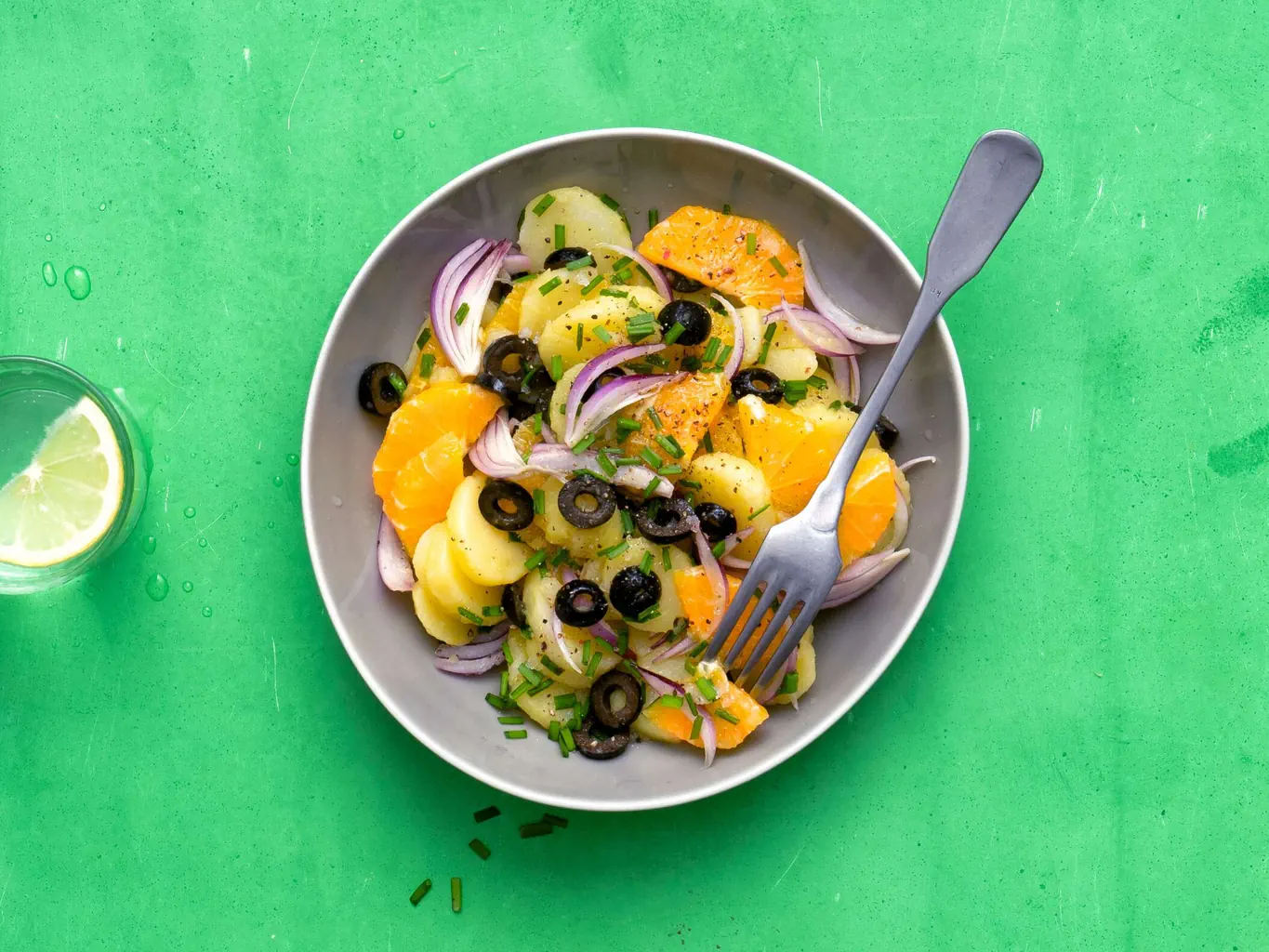 Salade de pommes de terre à l'orange