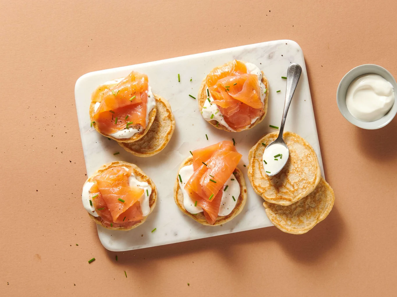 Blini mit Lachs