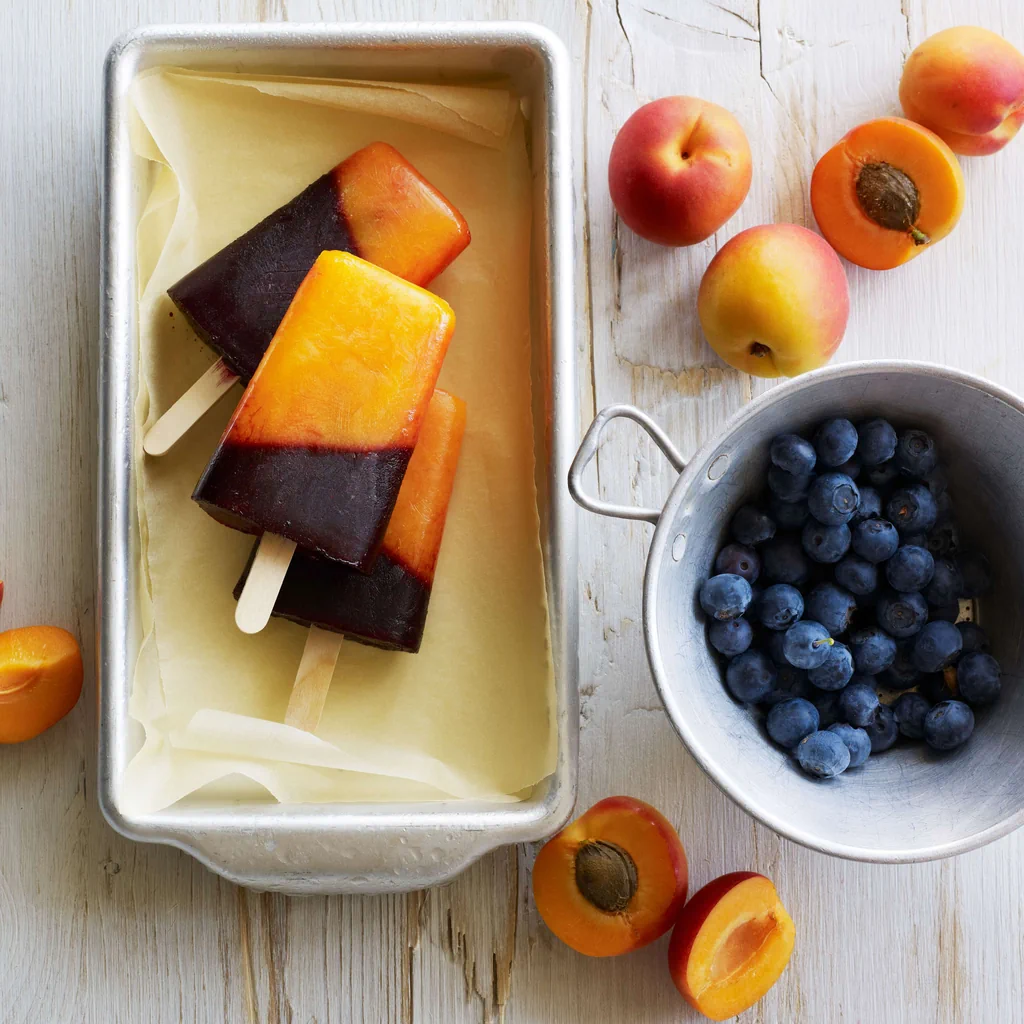 Glace abricot-myrtille