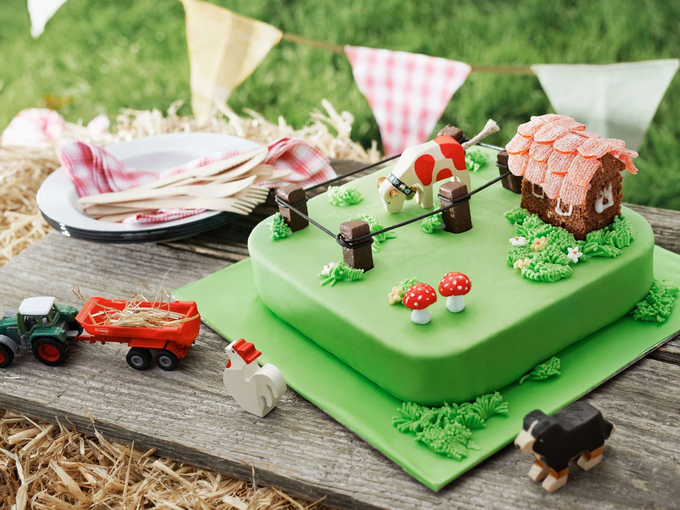 Bauernhof-Torte