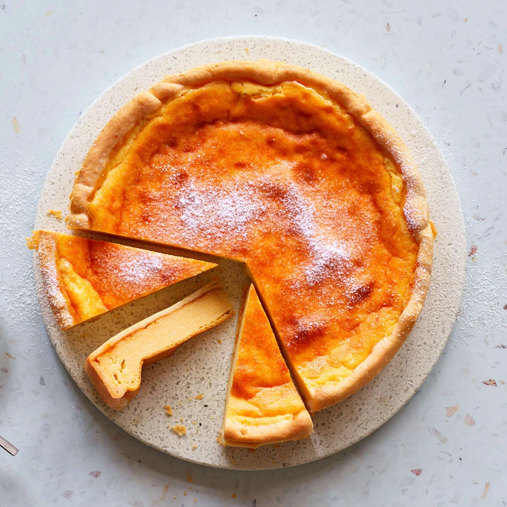 Crostata di semolino con confettura d’albicocche