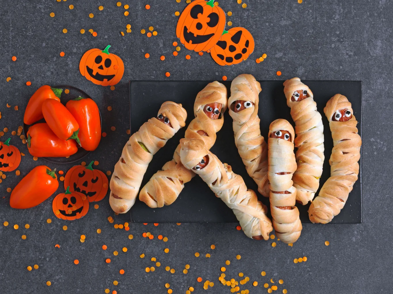 Saucisses momies d'Halloween