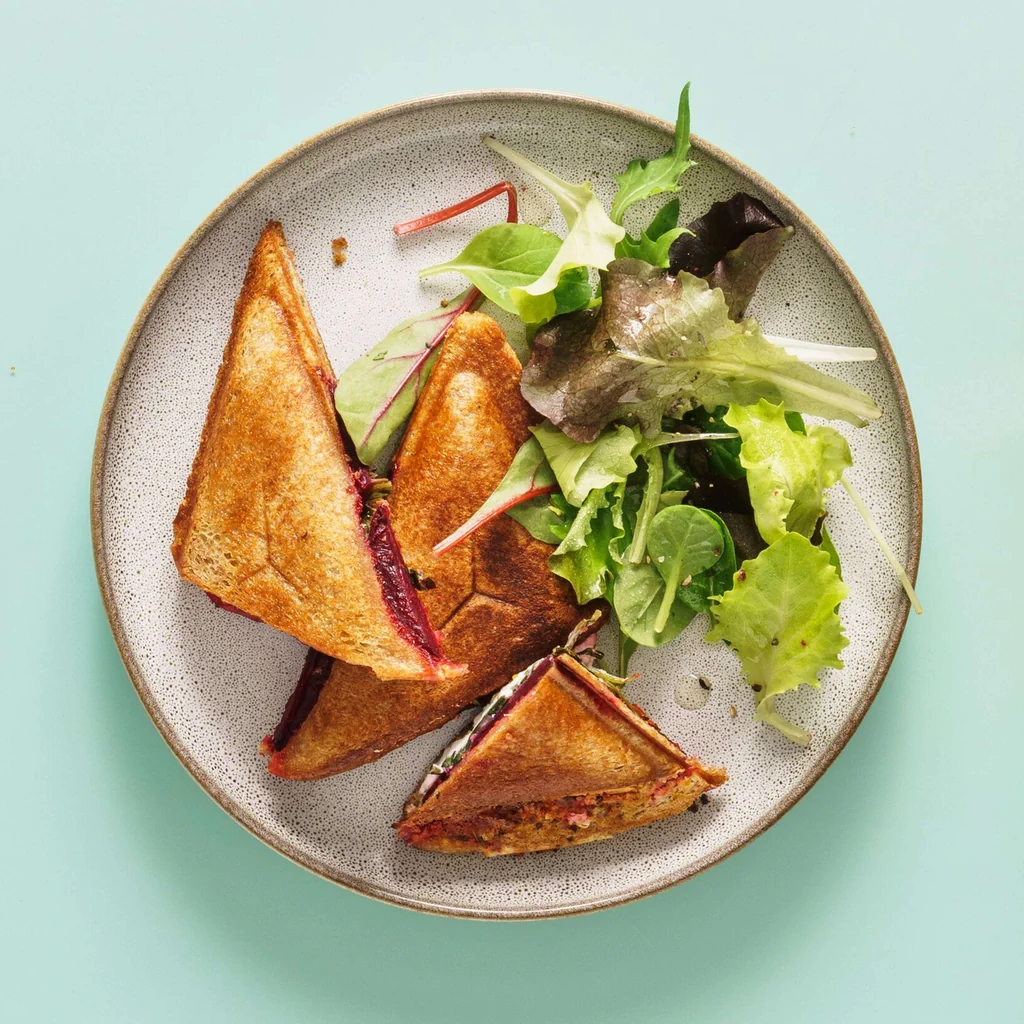 Croque au chèvre frais
