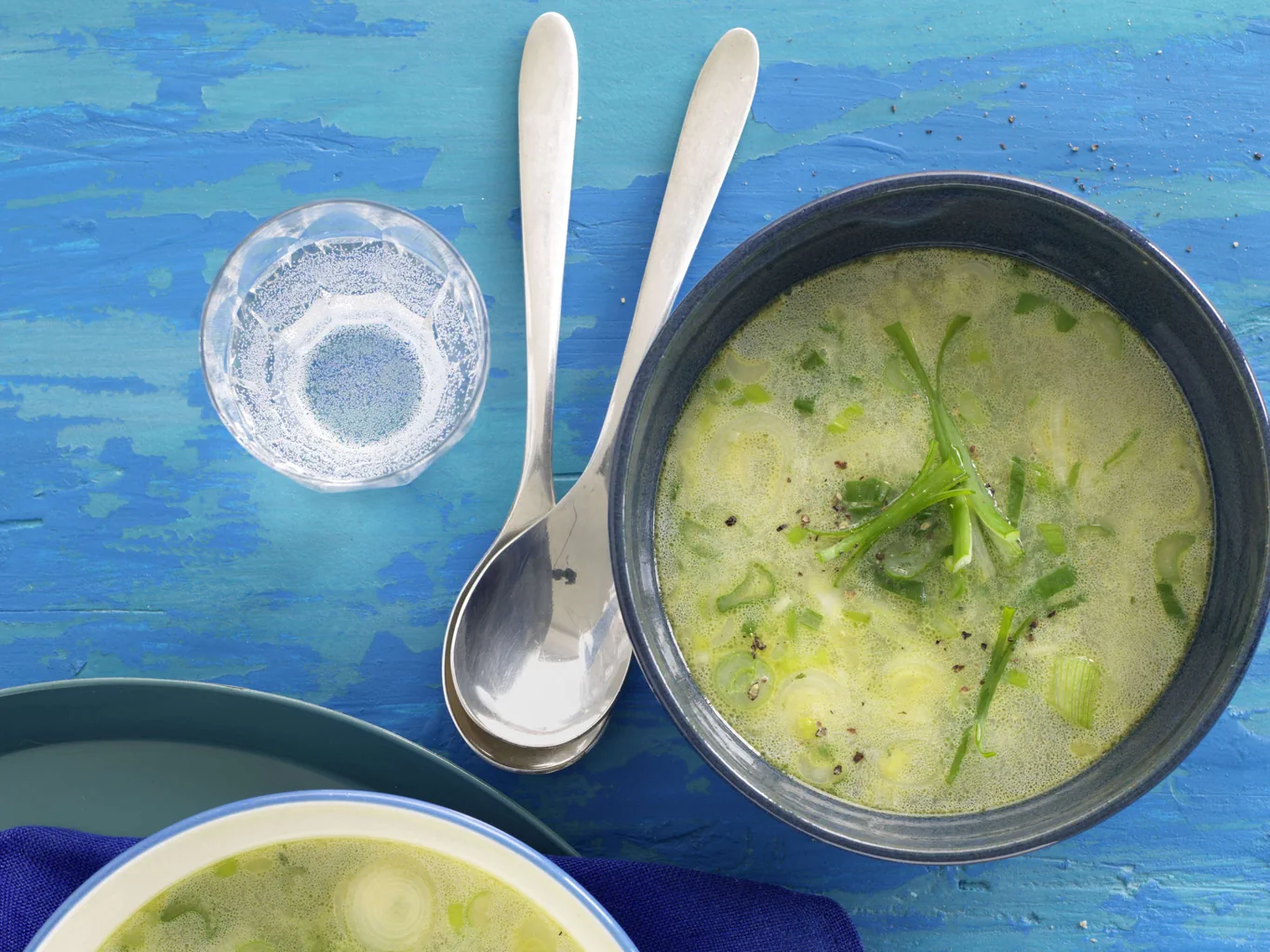 Velouté aux oignons nouveaux