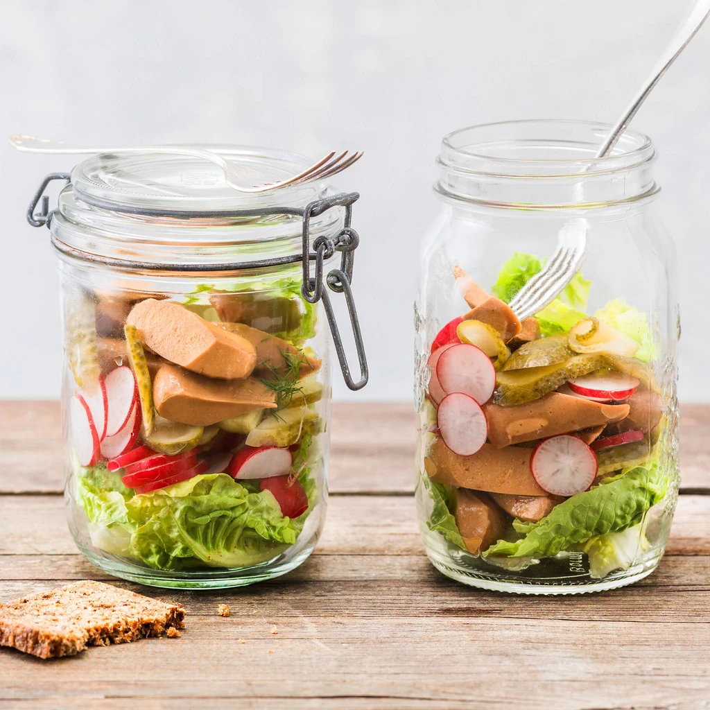 Insalata di salsiccette vegan