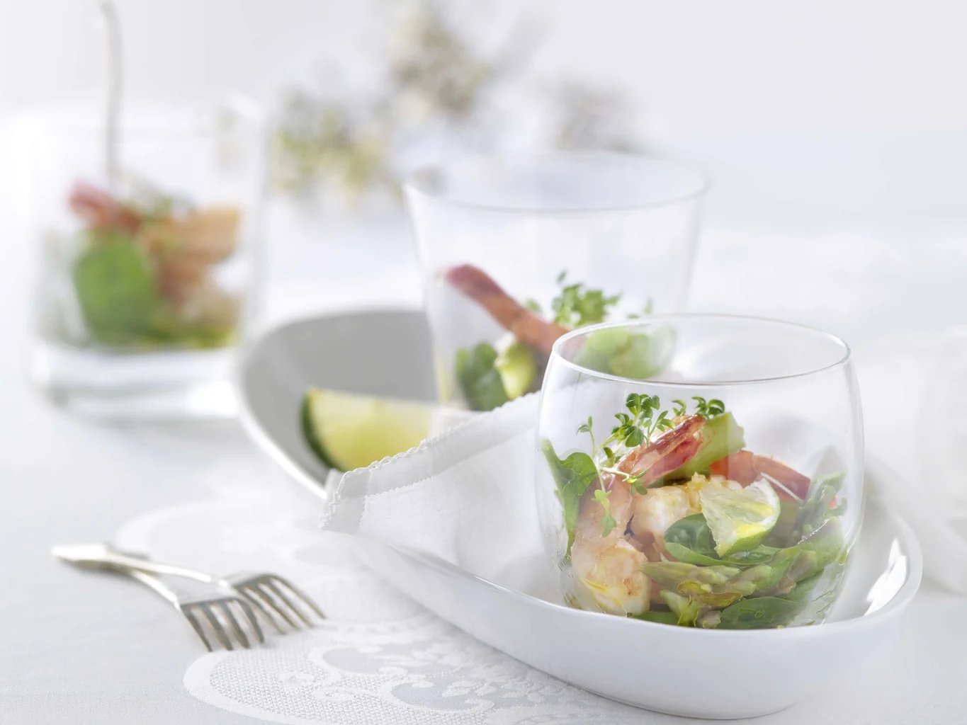 Crevetten-Spargel-Cocktail