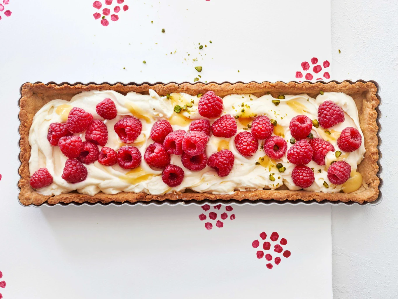 Tarte aux framboises