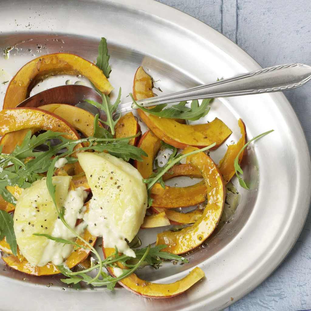 Warmer Kürbissalat mit Tomme