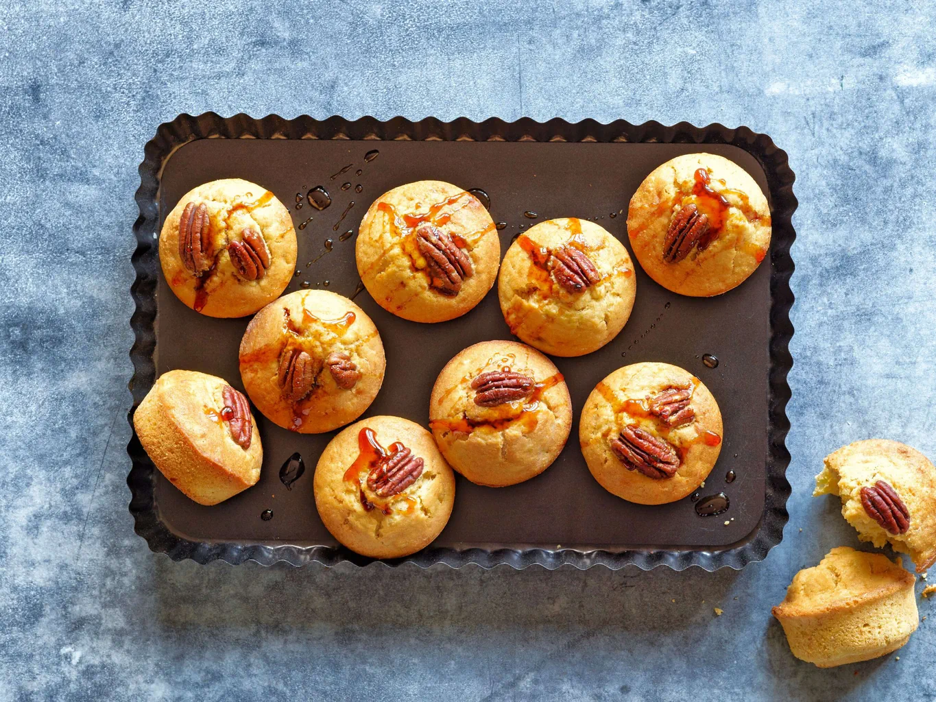 Muffins à la banane avec noix de pécan