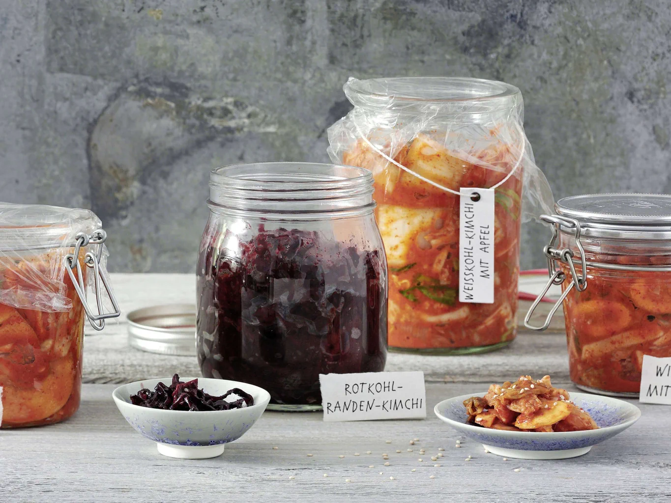 Kimchi di cavolo rosso e barbabietole
