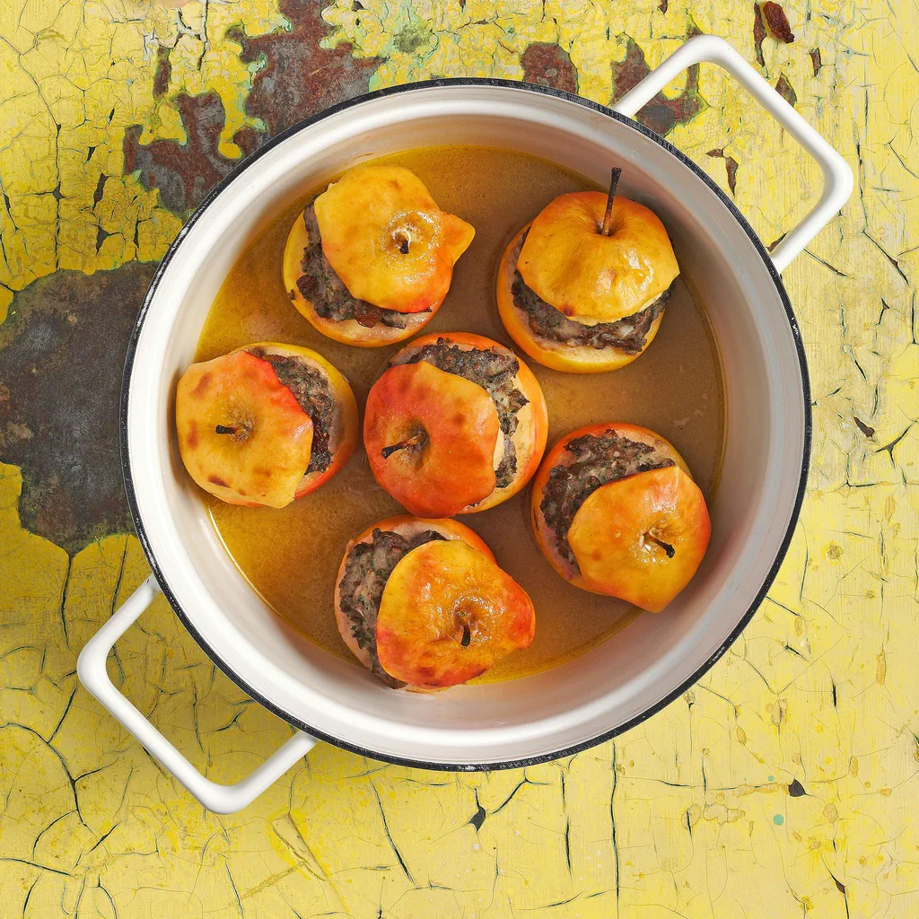 Bratäpfel mit Rindfleisch