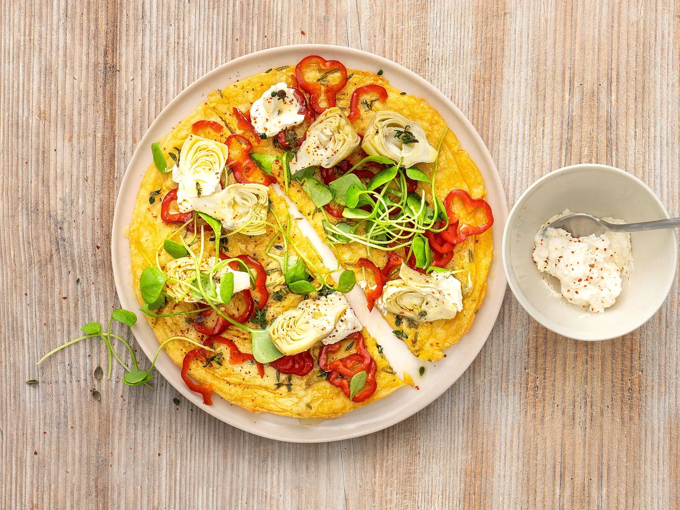 Farinata con verdure