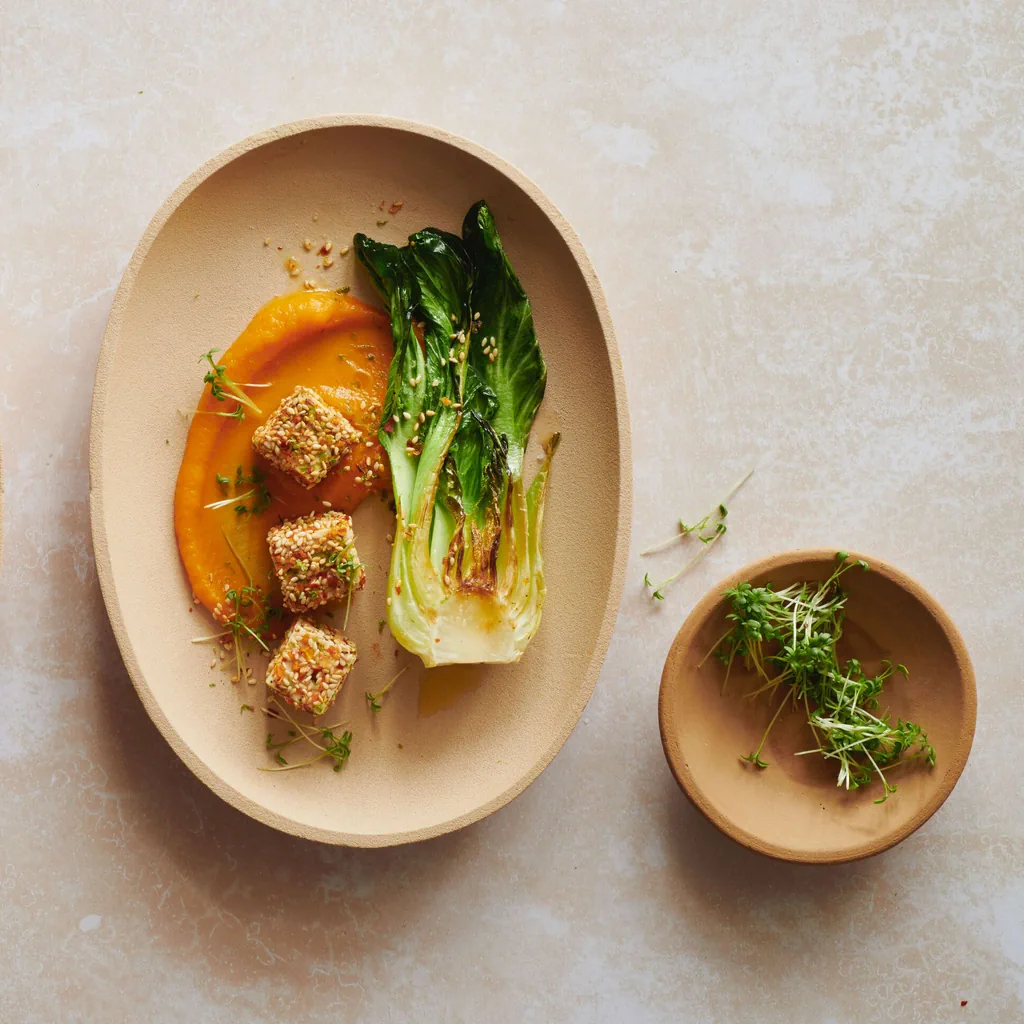 Karottenpüree mit Seidentofu