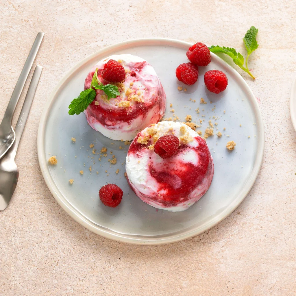 Parfait di lamponi alla limetta