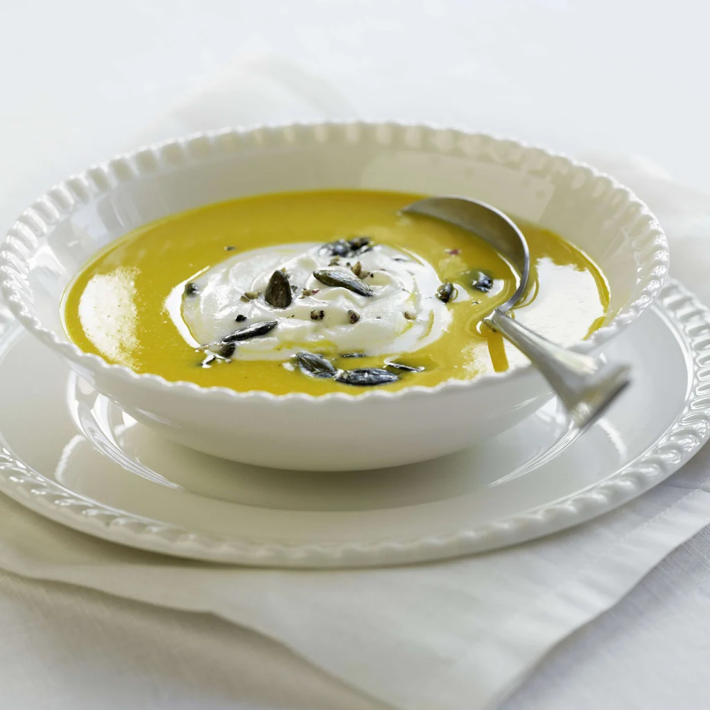 Vellutata di zucca con panna al Moscato