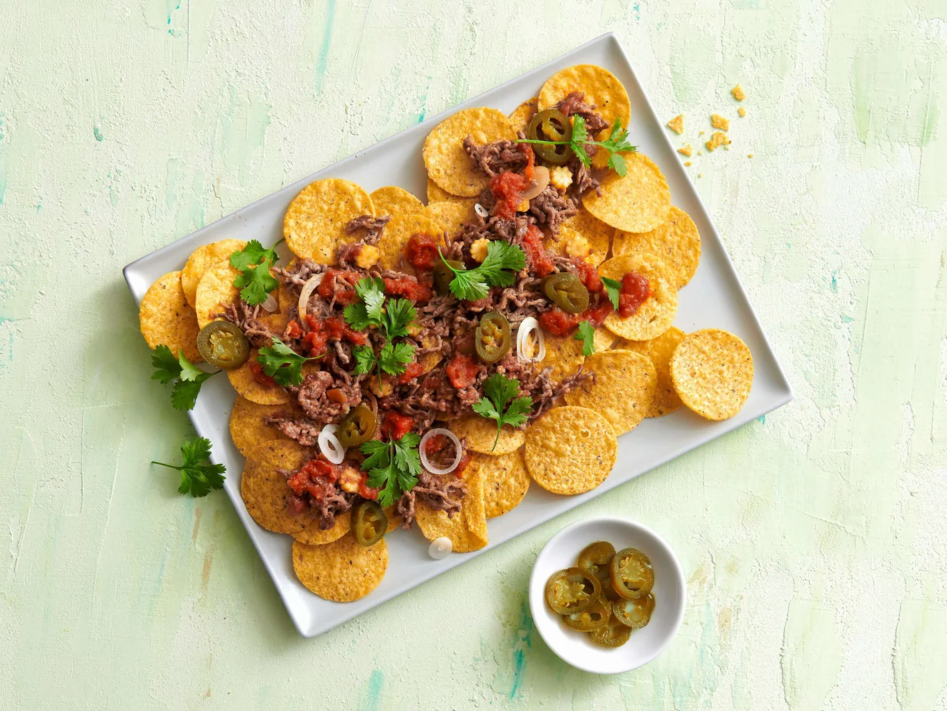 Apéro-Nacho-Chips mit Rindshackmix