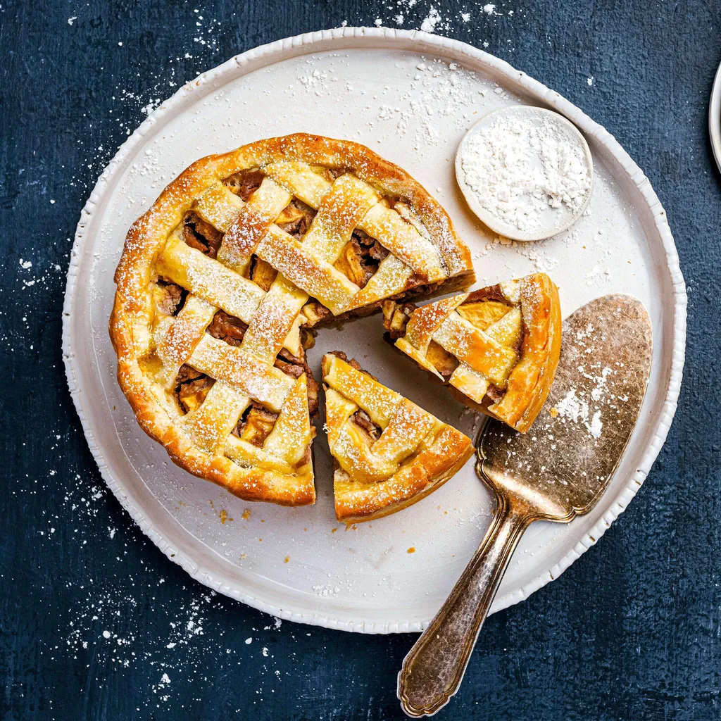 Crostata alle mele e alle castagne
