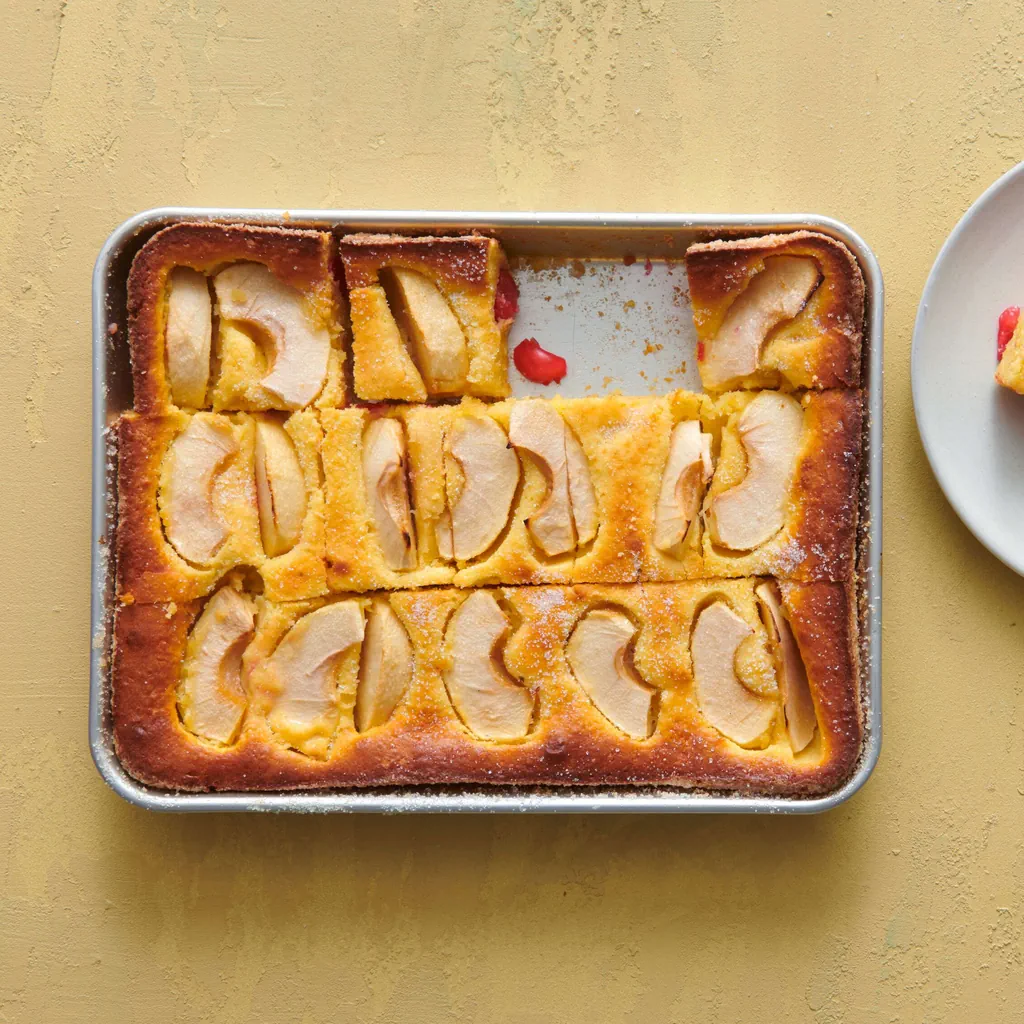 Gâteau aux pommes et au séré