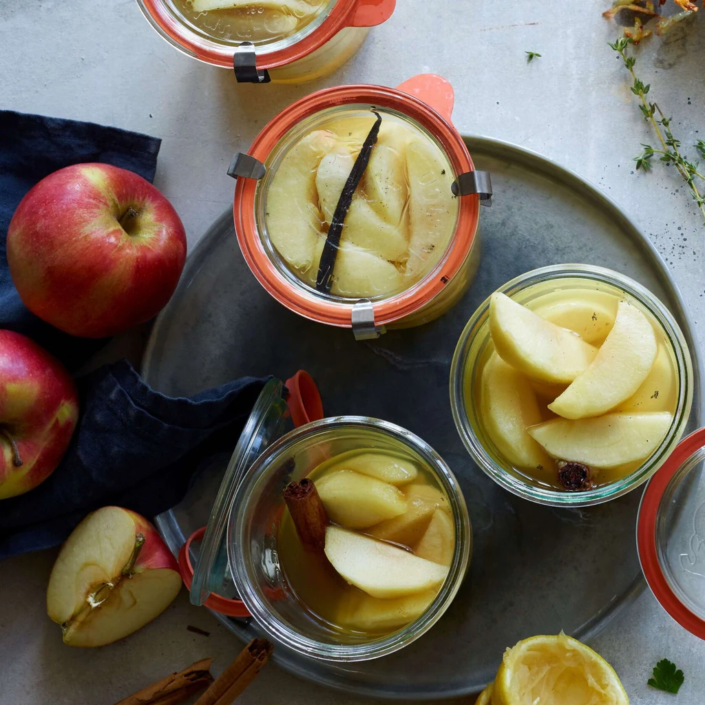 Compote de pommes à la vanille