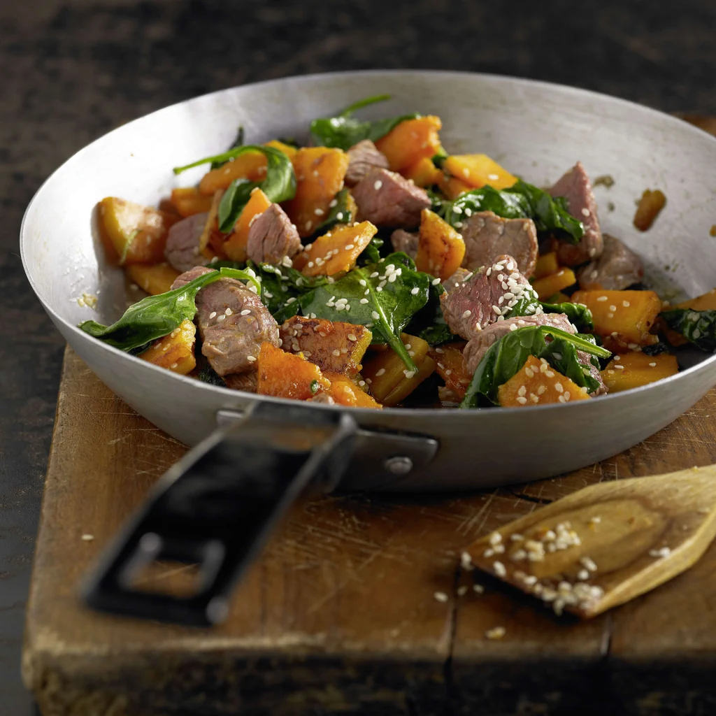 Sauté de bœuf à la courge