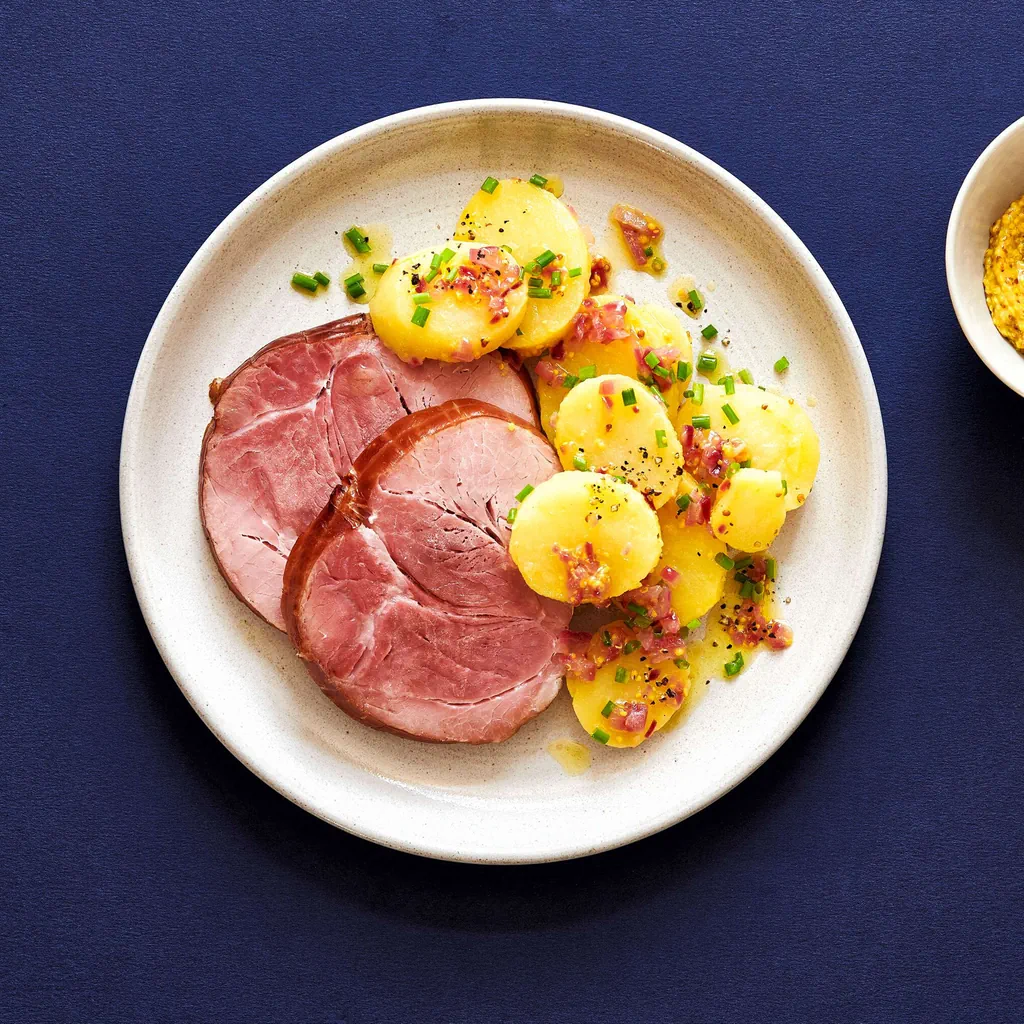 Jambon roulé avec salade de pommes de terre 