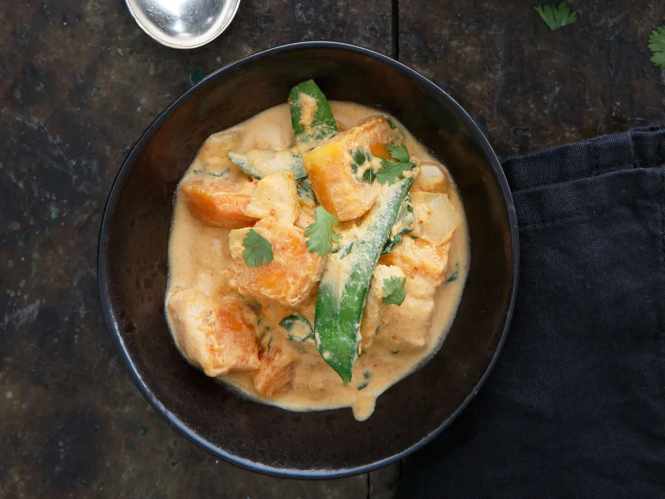 Curry de poulet et courge