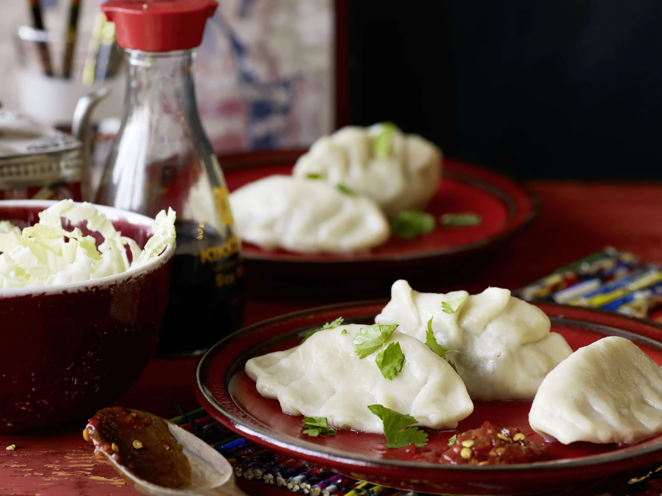 Jiaozi farcis à la viande et aux légumes