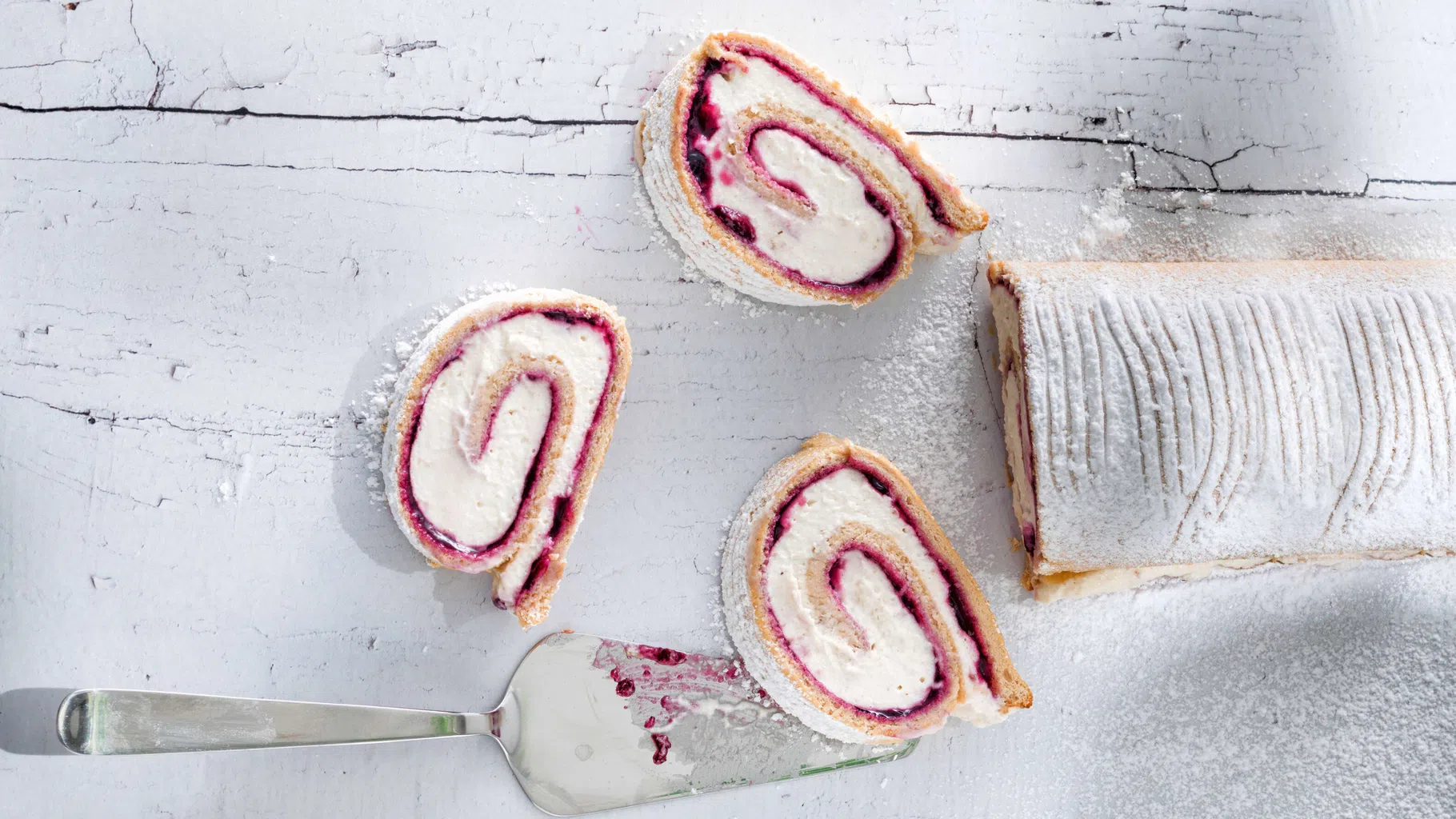 Marroniroulade mit Traubengelee