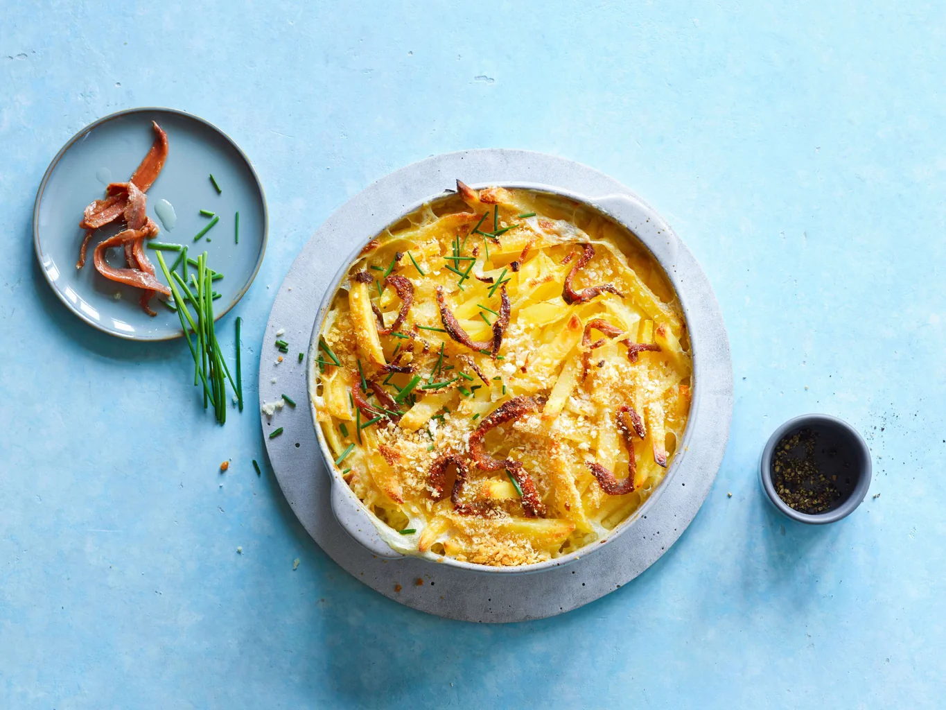 Gratin di patate alle acciughe