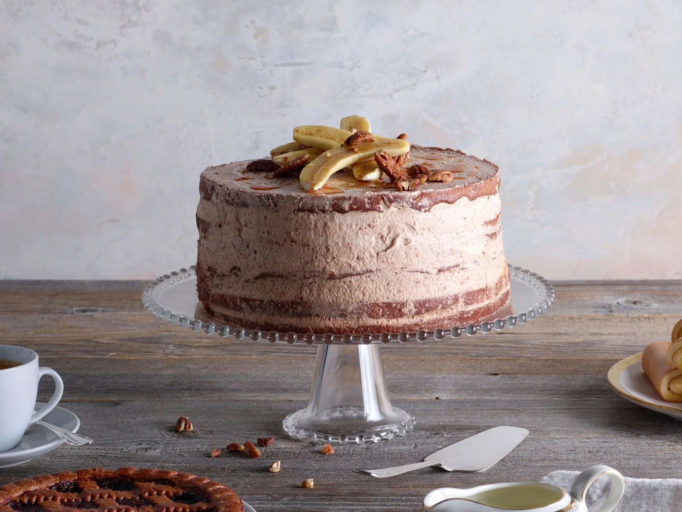 Naked Cake mit Bananen