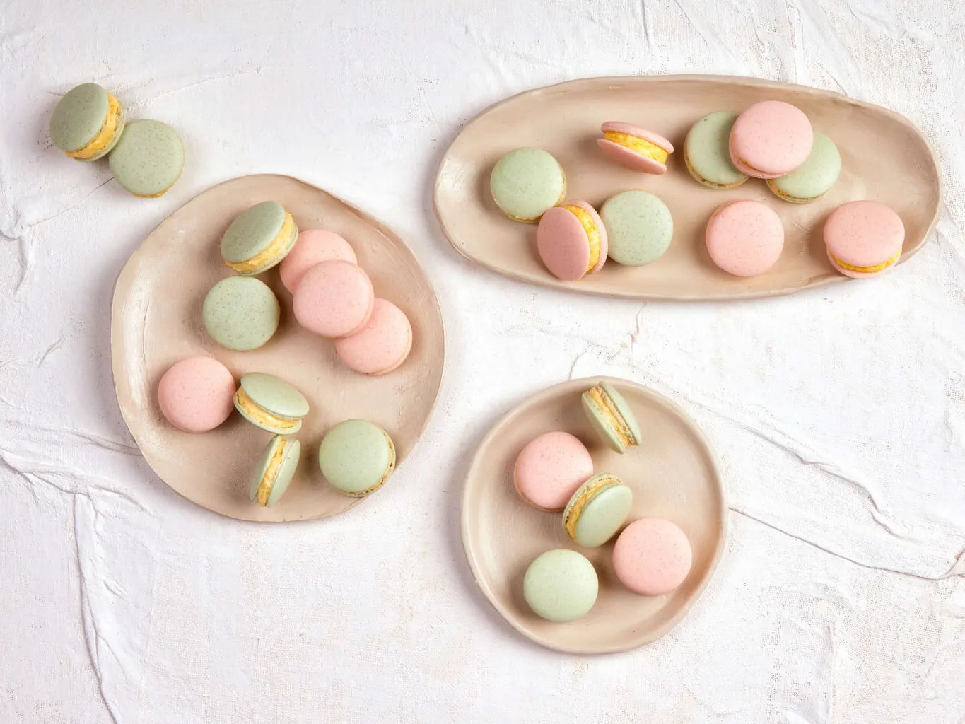 Macaron vegani al limone