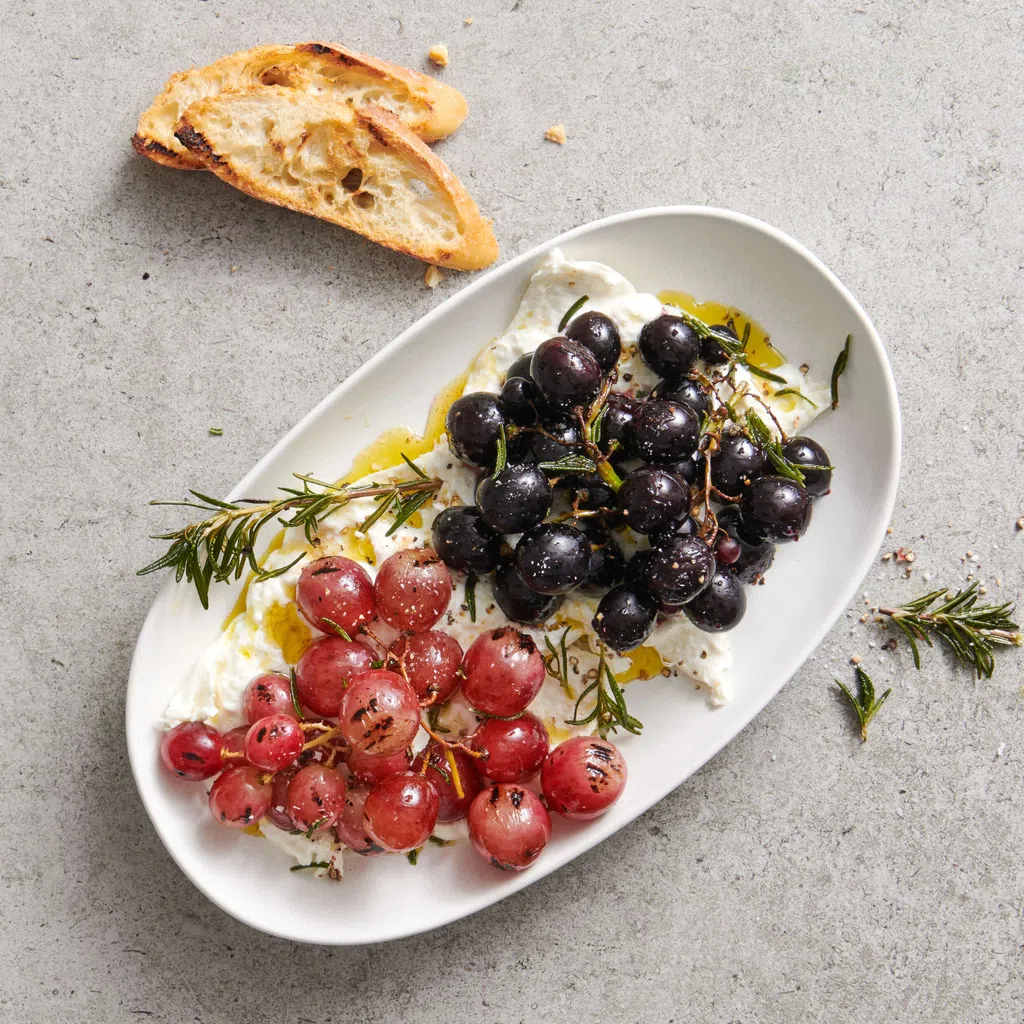Burrata au raisin