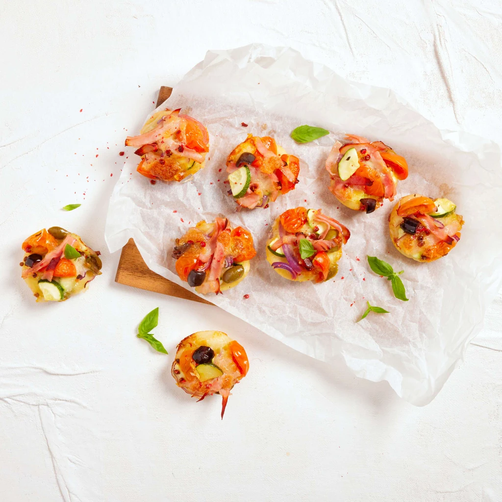 Mini pizzas pour l'apéritif 