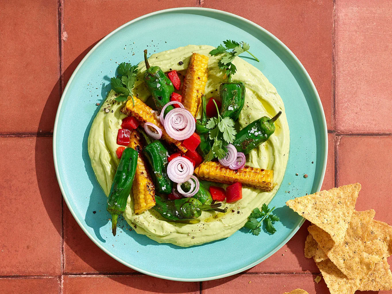 Guacamole con pimientos