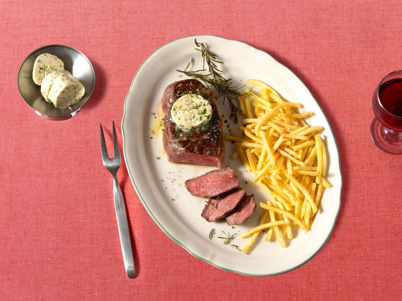 Entrecôte double mit Beurre noisette