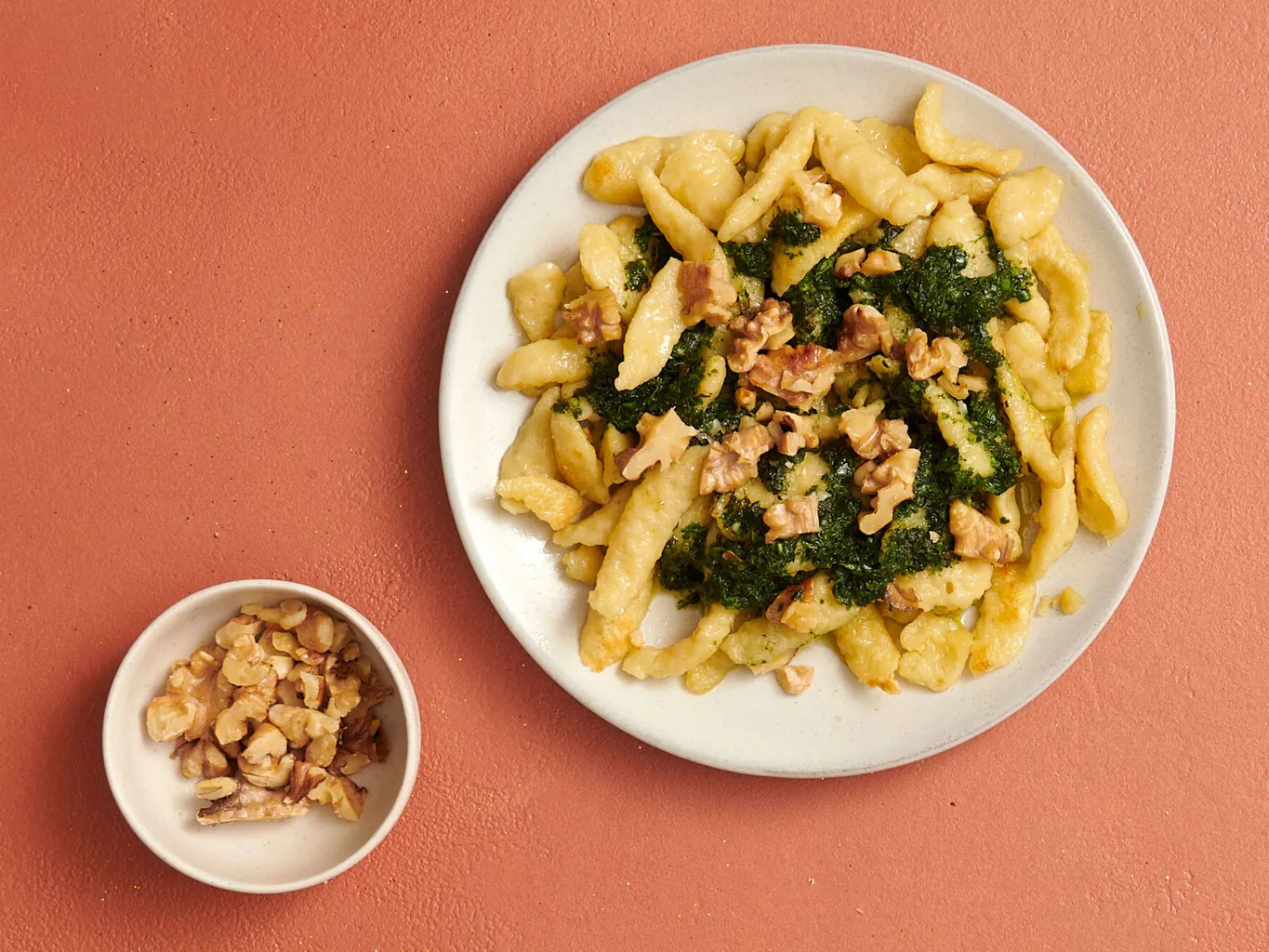 Spätzli con olio alle erbe