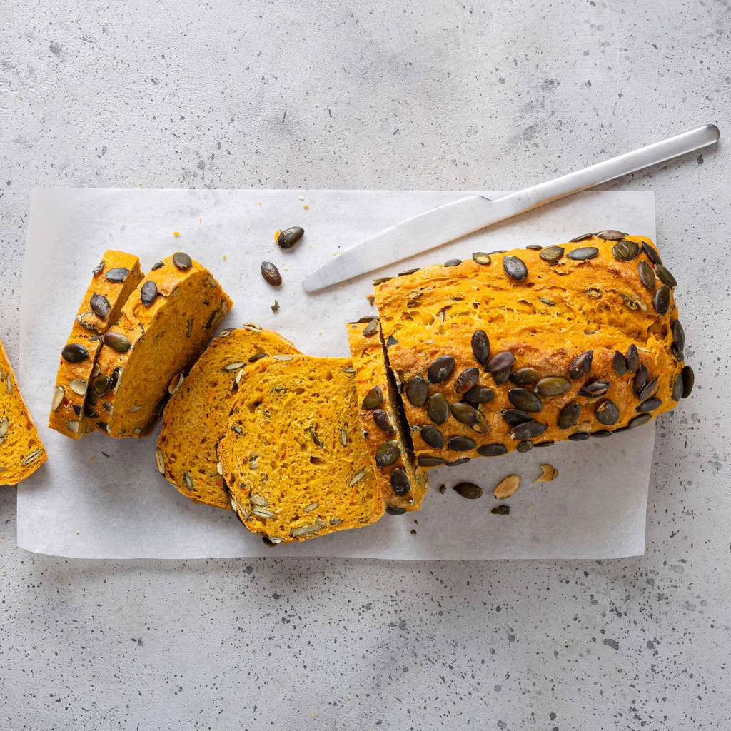 Pane alla zucca senza impasto