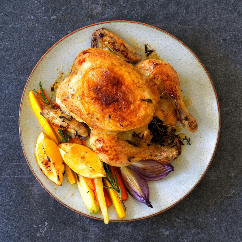 Poulet mit Herbstgemüse