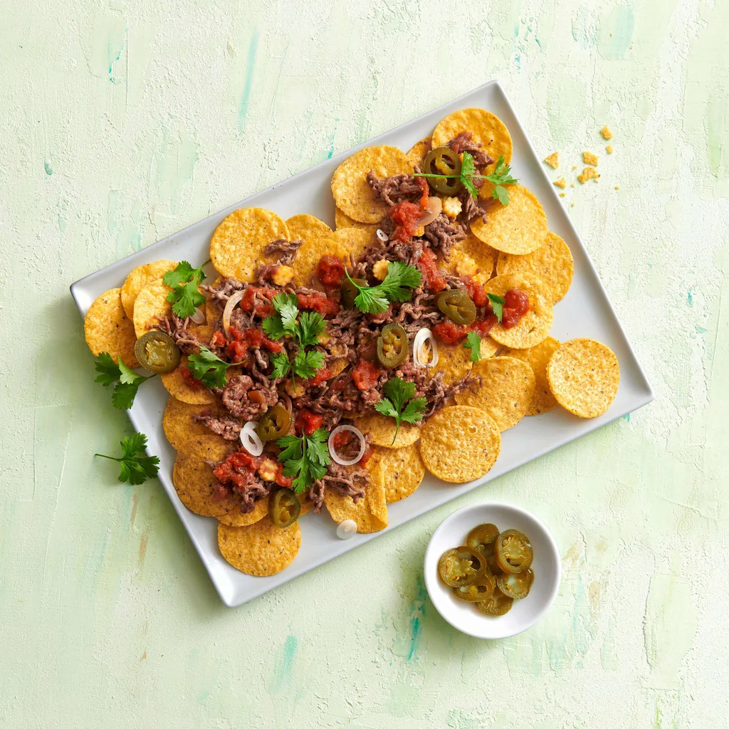 Nacho chips avec mix à la viande hachée 