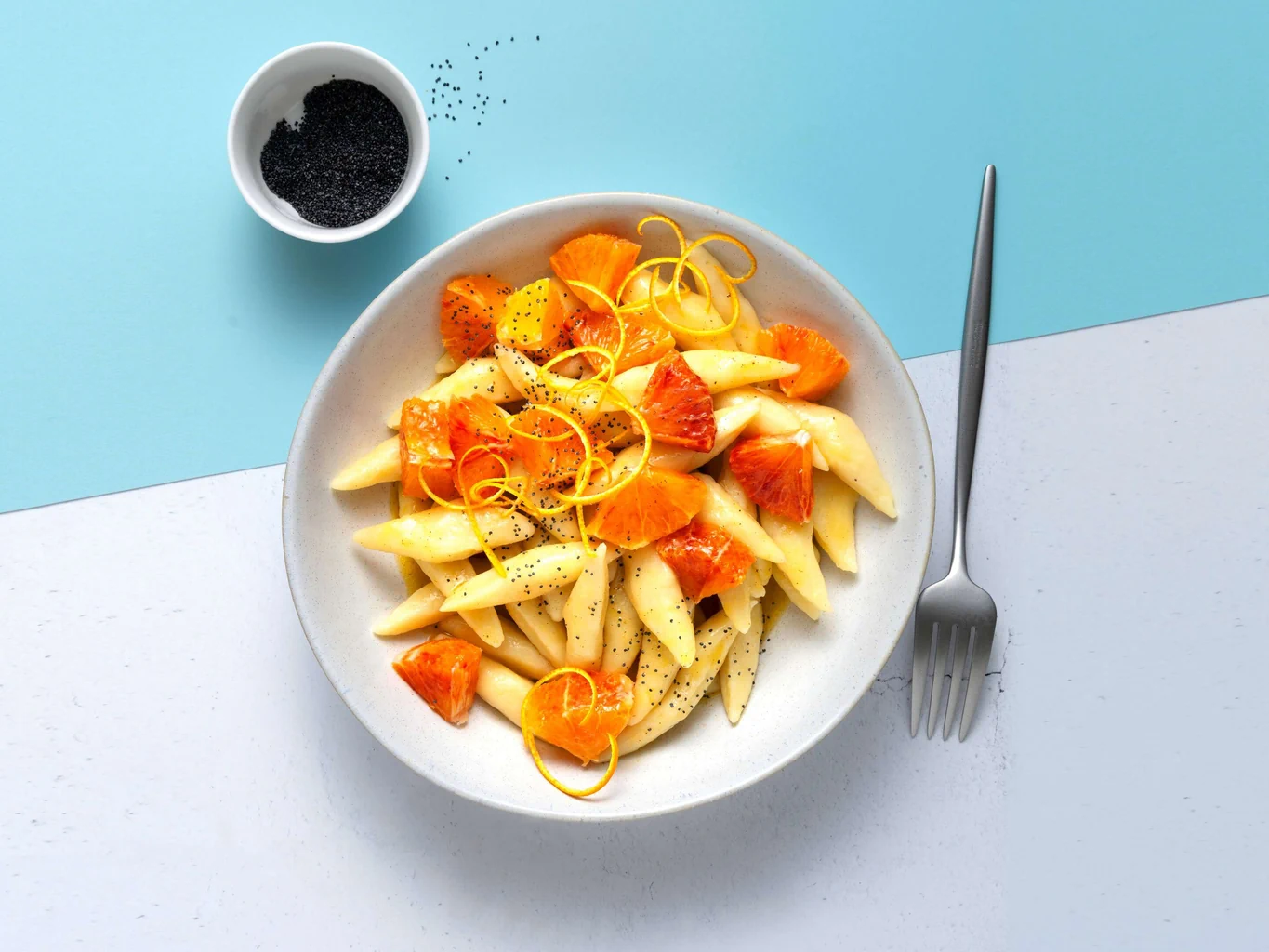 Gnocchi à l'orange et au pavot 